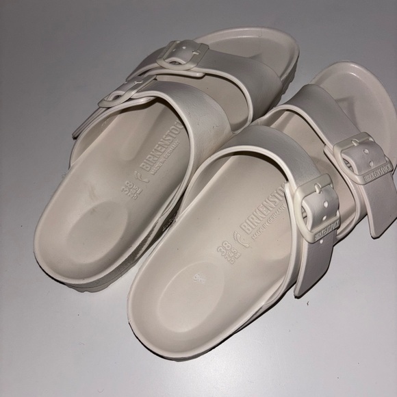 Birkenstock women white cream Sandals 38 - Picture 2 of 4